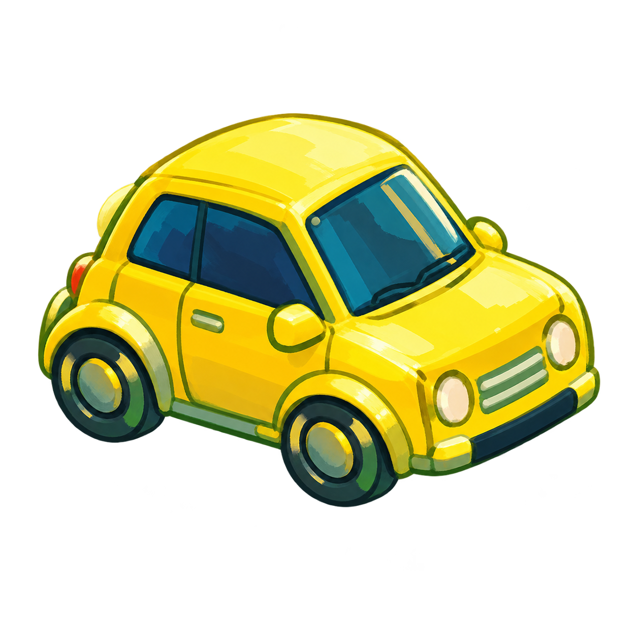 Yellow player car